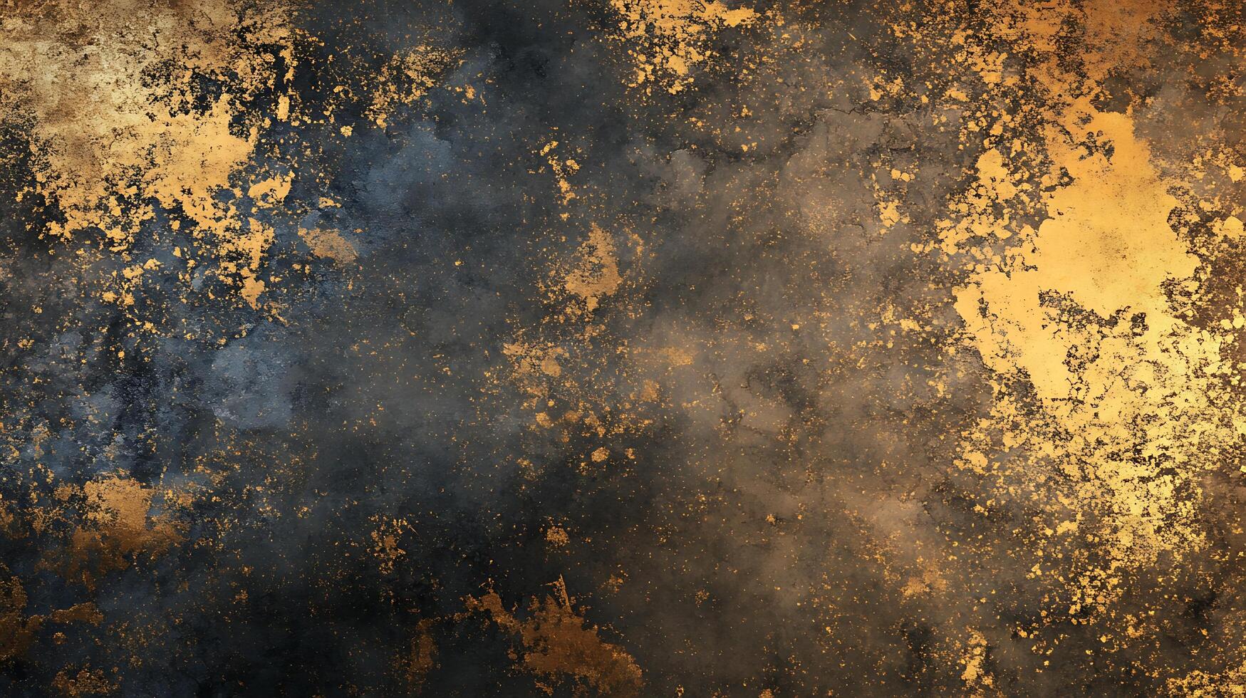 A captivating abstract background blending dark hues with scattered gold leaf accents. Textural and visually intriguing. photo