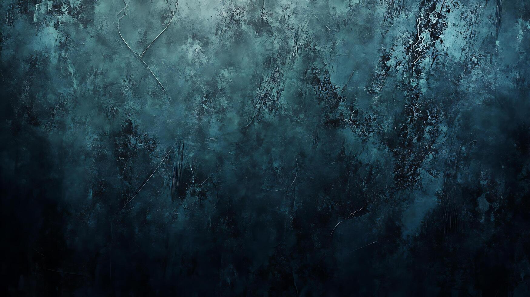 Intricate texture of blues and greens blend in a captivating abstract composition, revealing depth and dynamic visual interest. photo