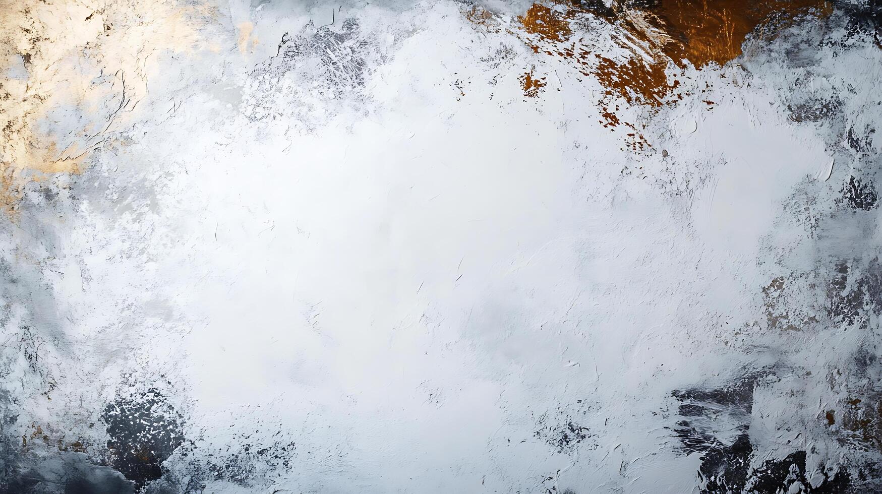 Abstract art featuring a blend of white, gray, and gold hues creating a textured, modern design for backgrounds and artistic expressions. photo