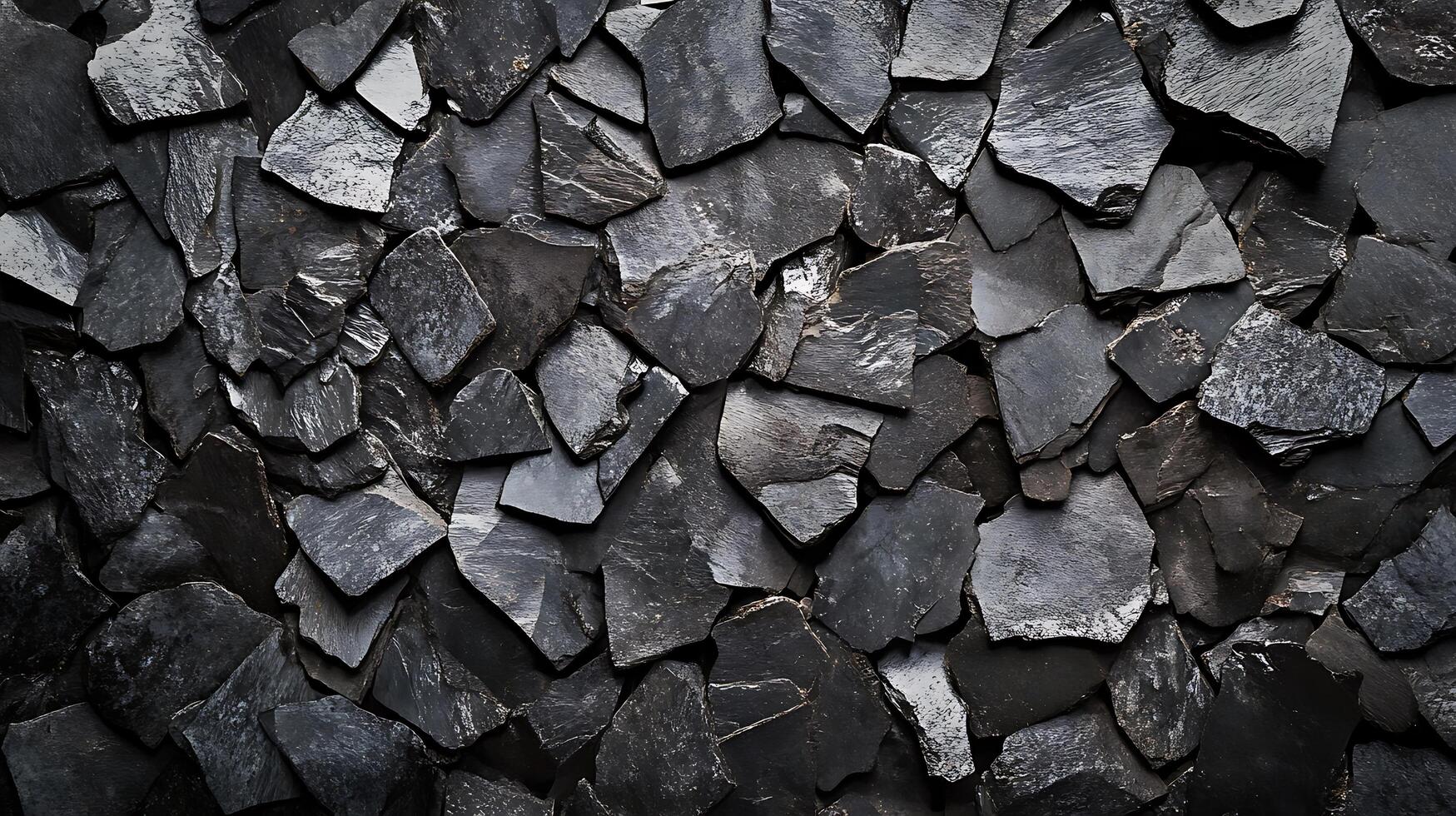 Rough-hewn rock texture featuring various shapes and depths. The play of light and shadow creates a dramatic backdrop. photo