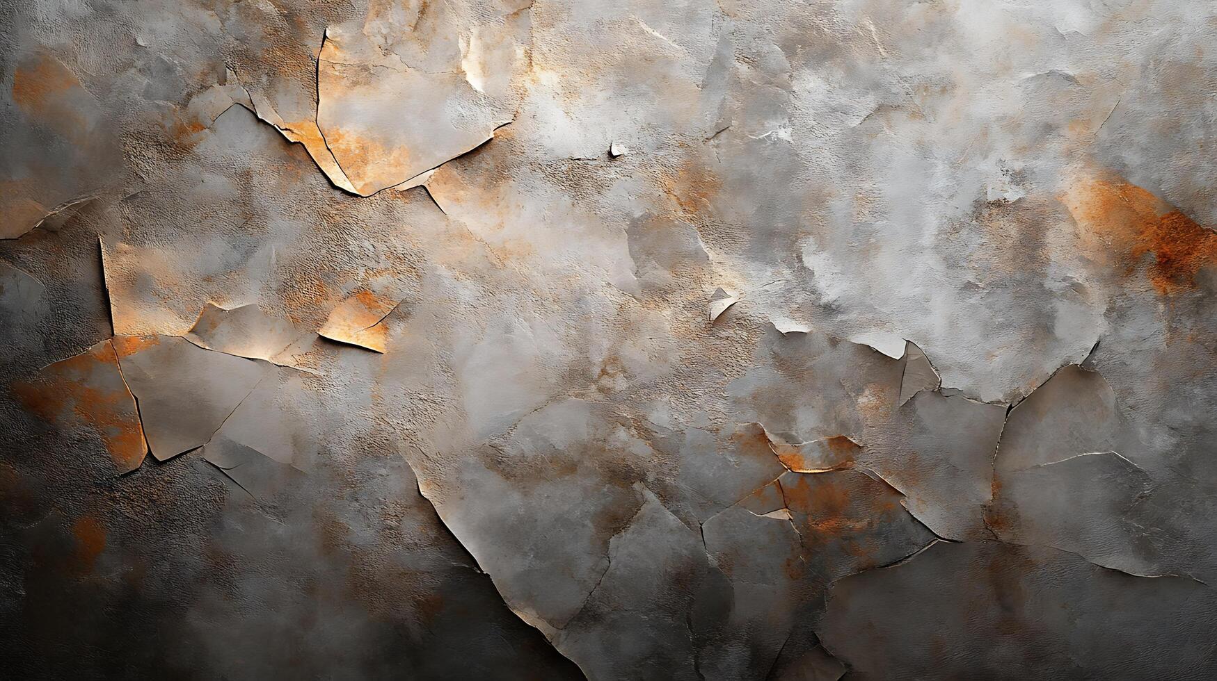 Detailed wall texture revealing layers of aged paint, highlighted by natural light. Abstract art reminiscent of geological formations. photo