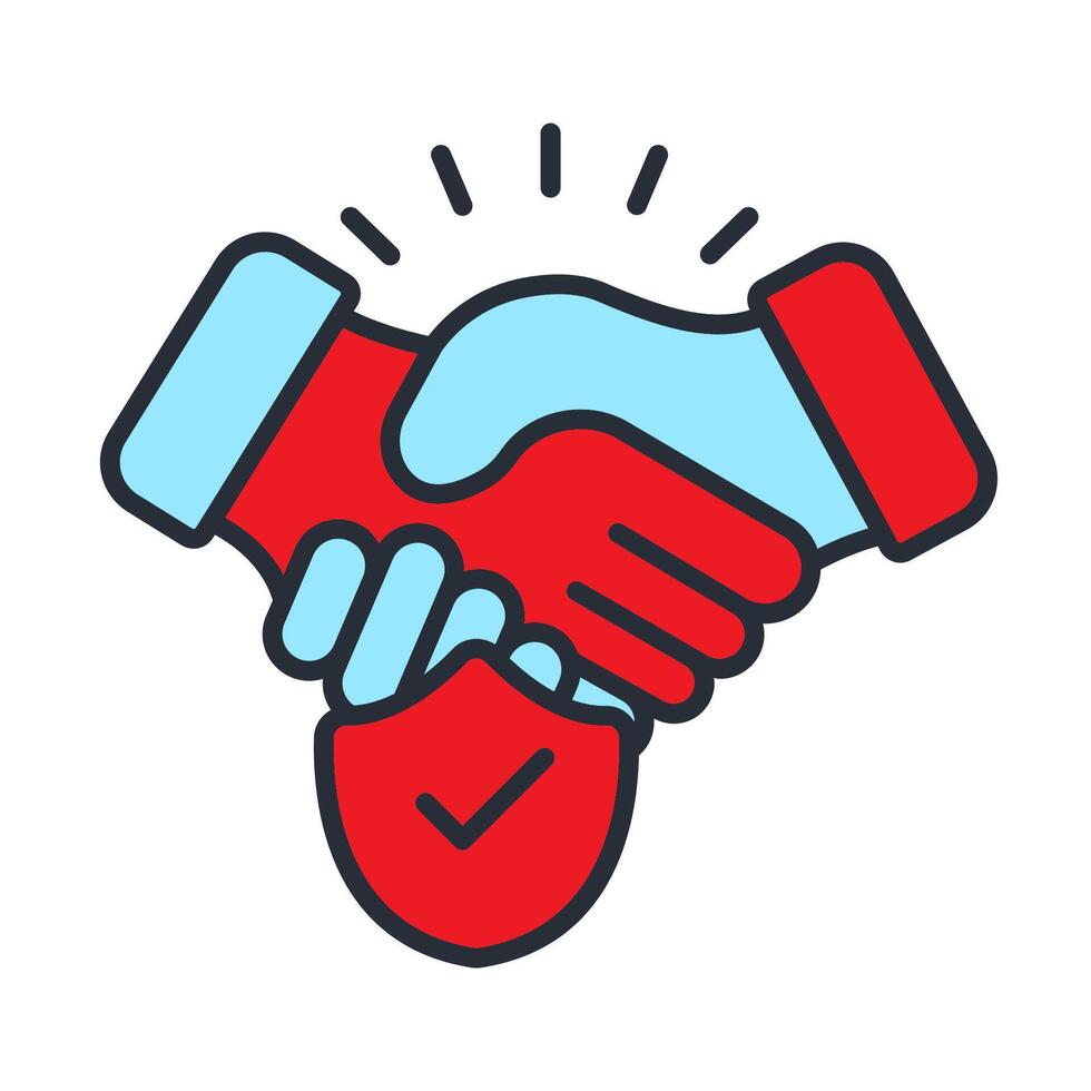 trust icon colours vector