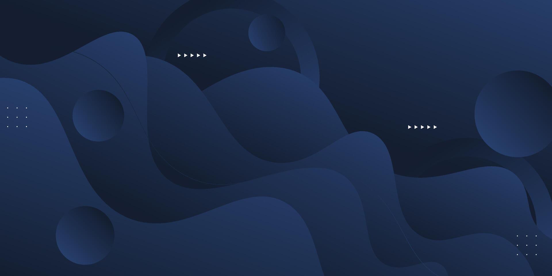 Abstract wave background with dark blue color combination. Liquid fluid pattern design. Trendy shape design. Eps10 vector