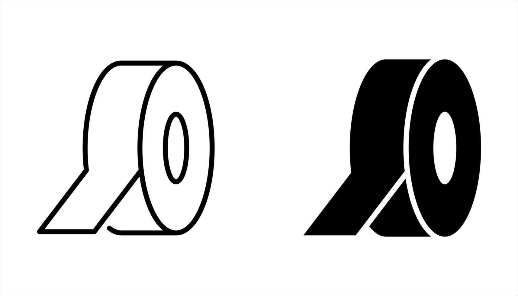 sticky tape icon set, vector