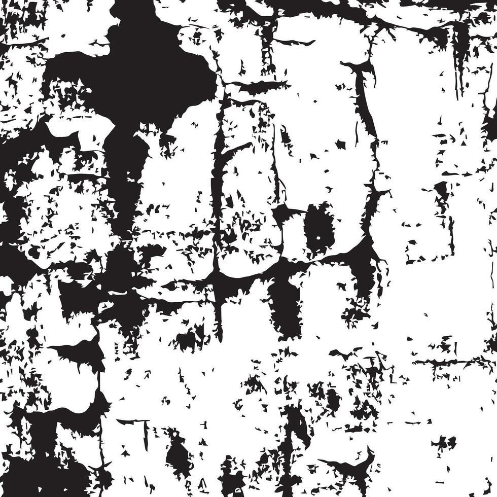 Rough Painted Grunge Texture with Faded and Streaked Black Details vector
