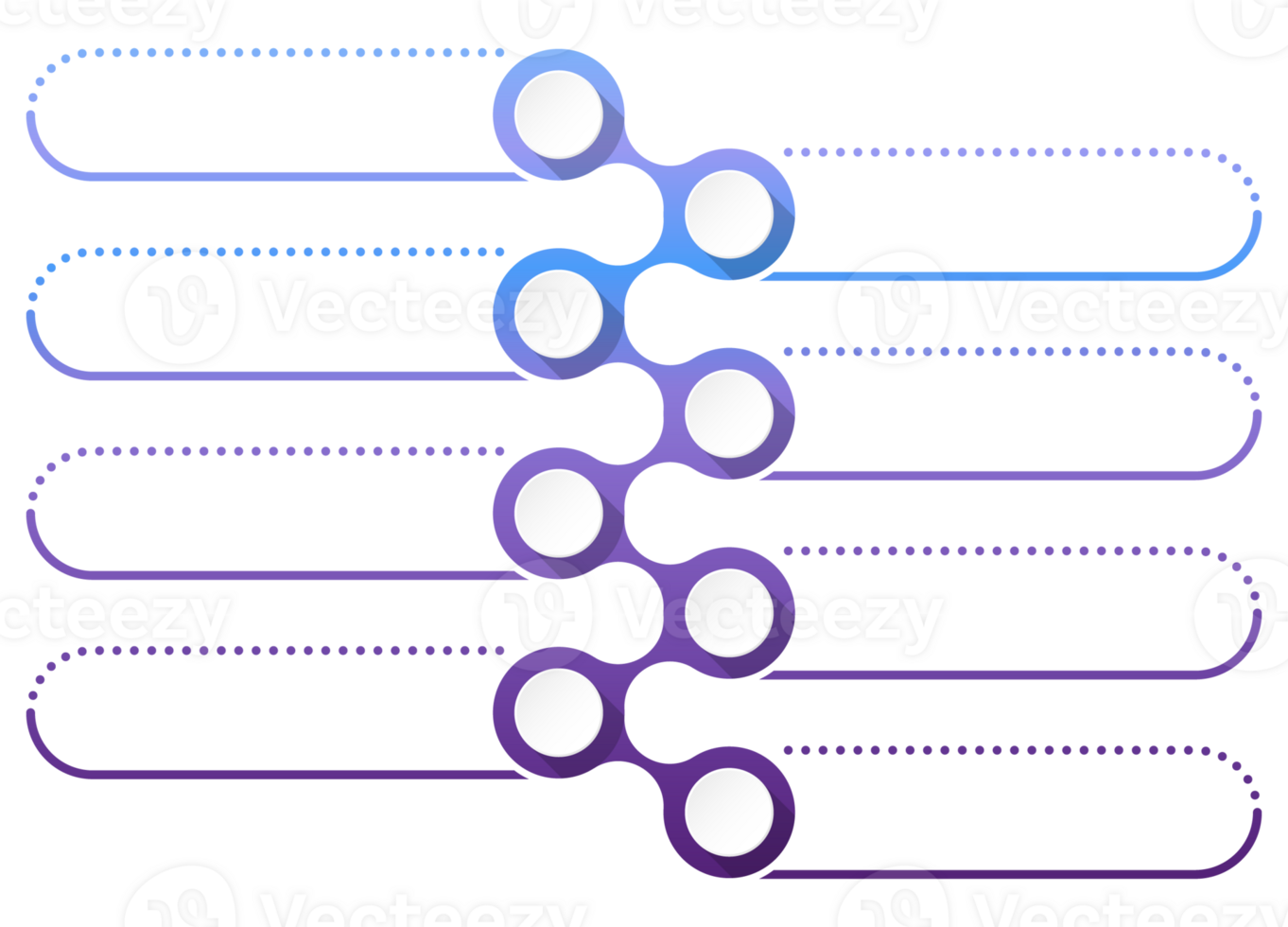 Infographic 8 options or step for presentation. png