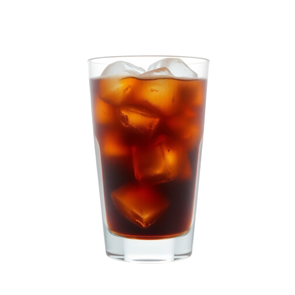 Refreshing Glass of Iced Beverage png