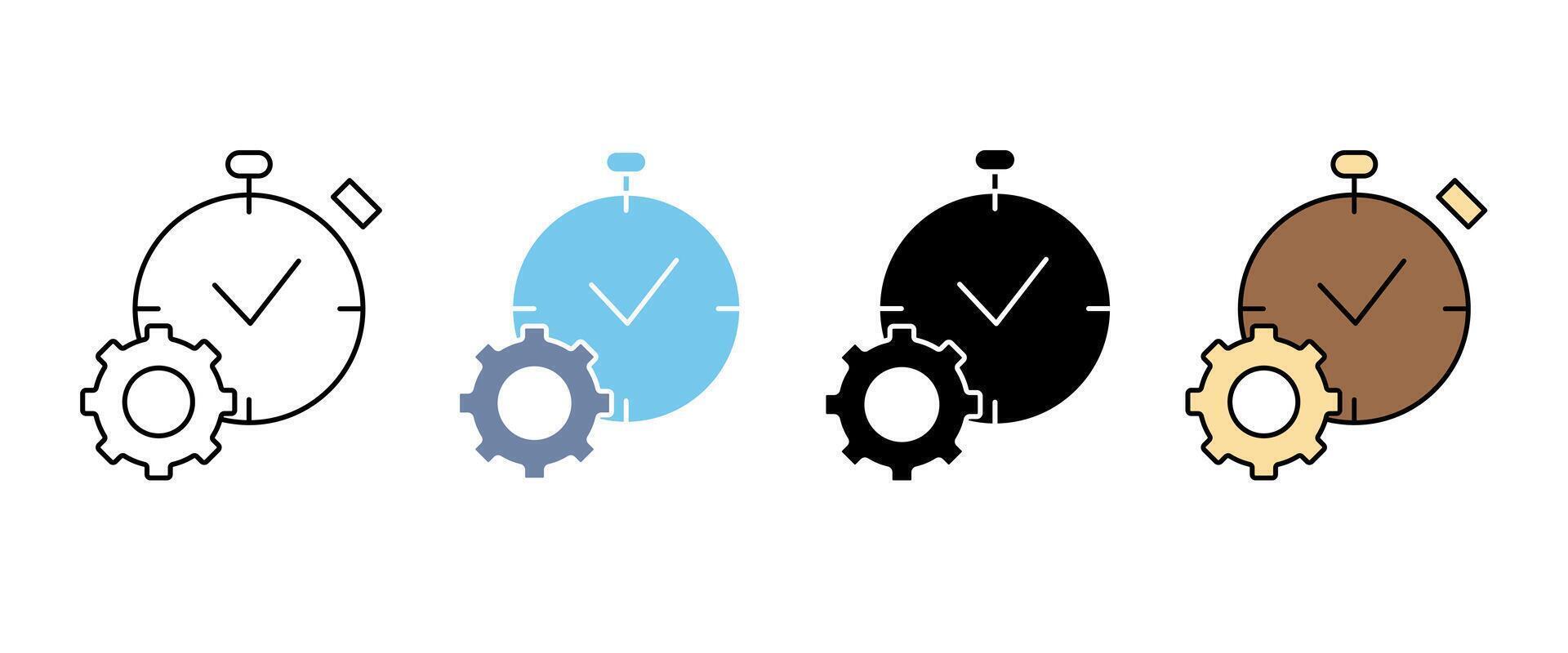 PRODUCTIVITY concept line icon.. Simple element illustration. PRODUCTIVITY concept outline symbol design. vector