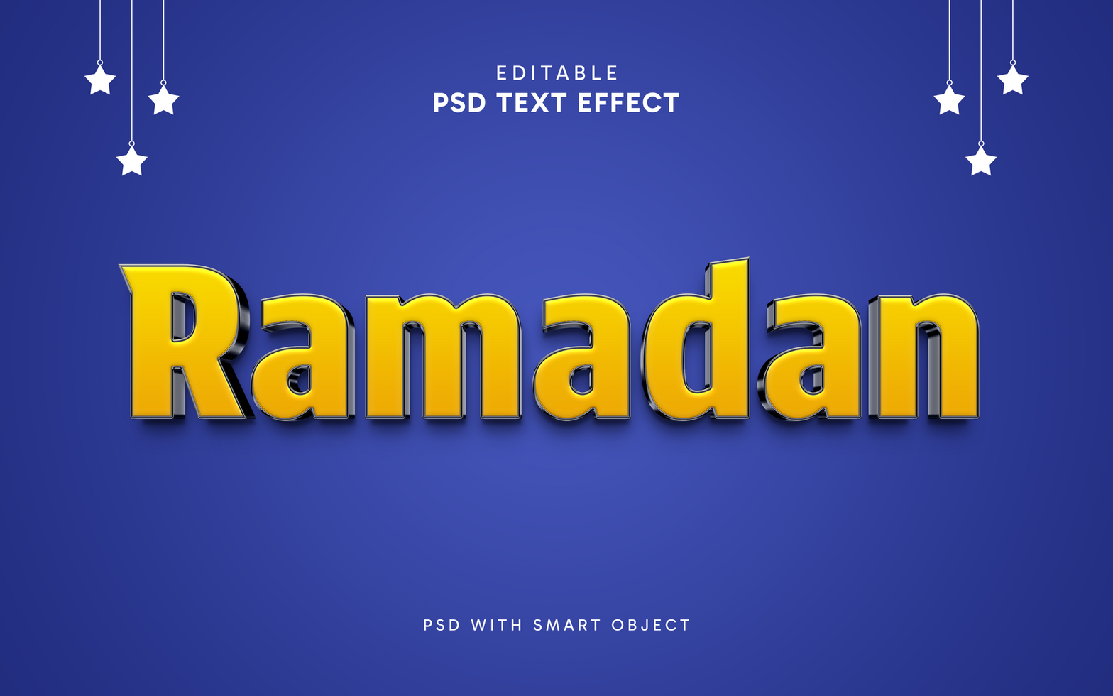 Design Ramadan Text Effect psd