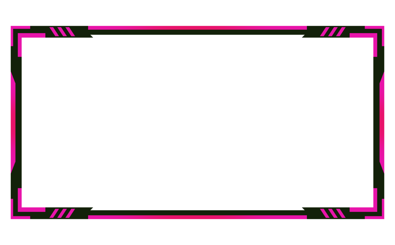 Overlay face-cam template png