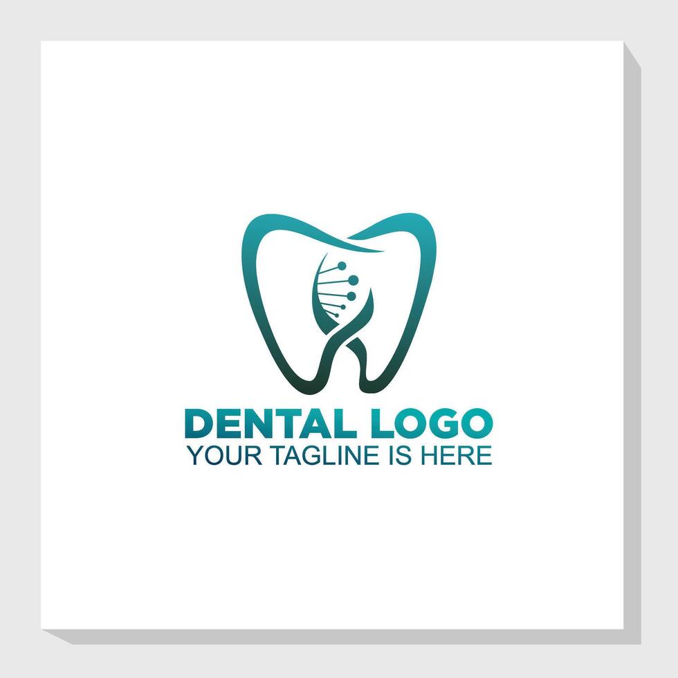 Dental logo design template vector