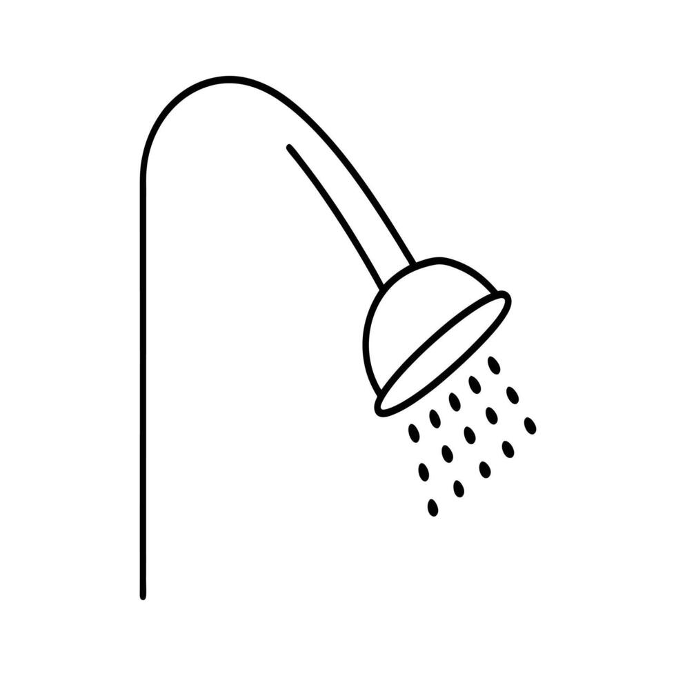 Shower icon symbol on white background vector