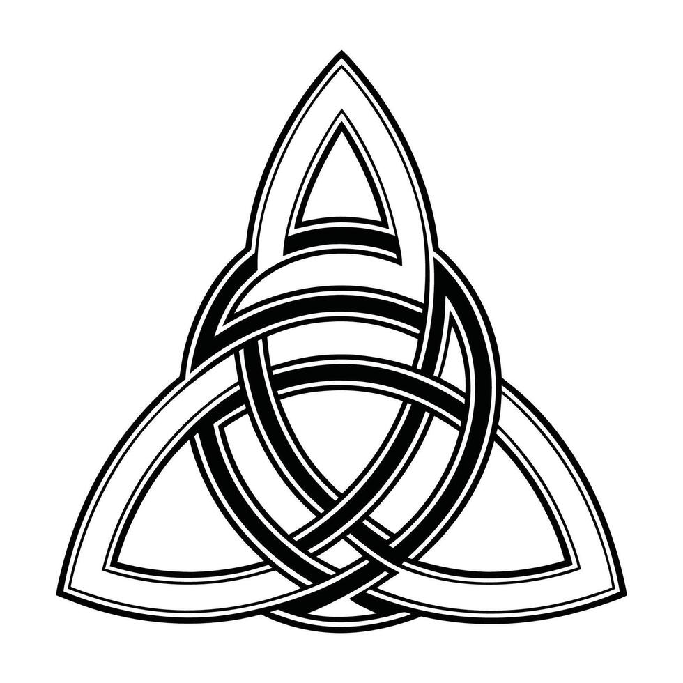 Celtic knot isolated on a white background. Celtic Knotwork. Traditional Celtic ornament elements isolated, design black and white. vector