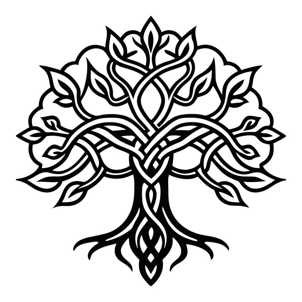 Celtic Tree of Life Tattoo Meaning and Design Ideas vector