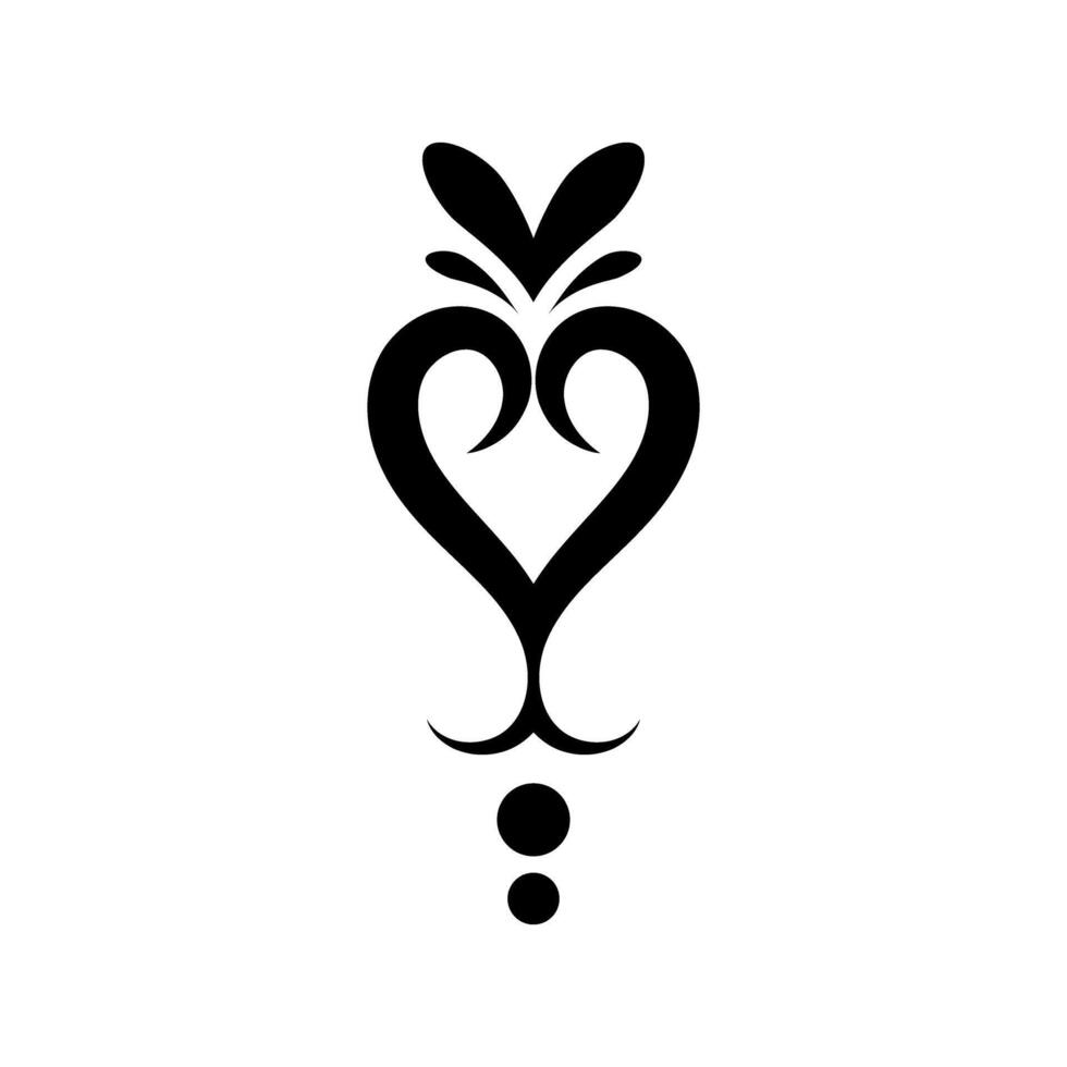 Heart icon. Love symbol. illustration isolated on white background. vector