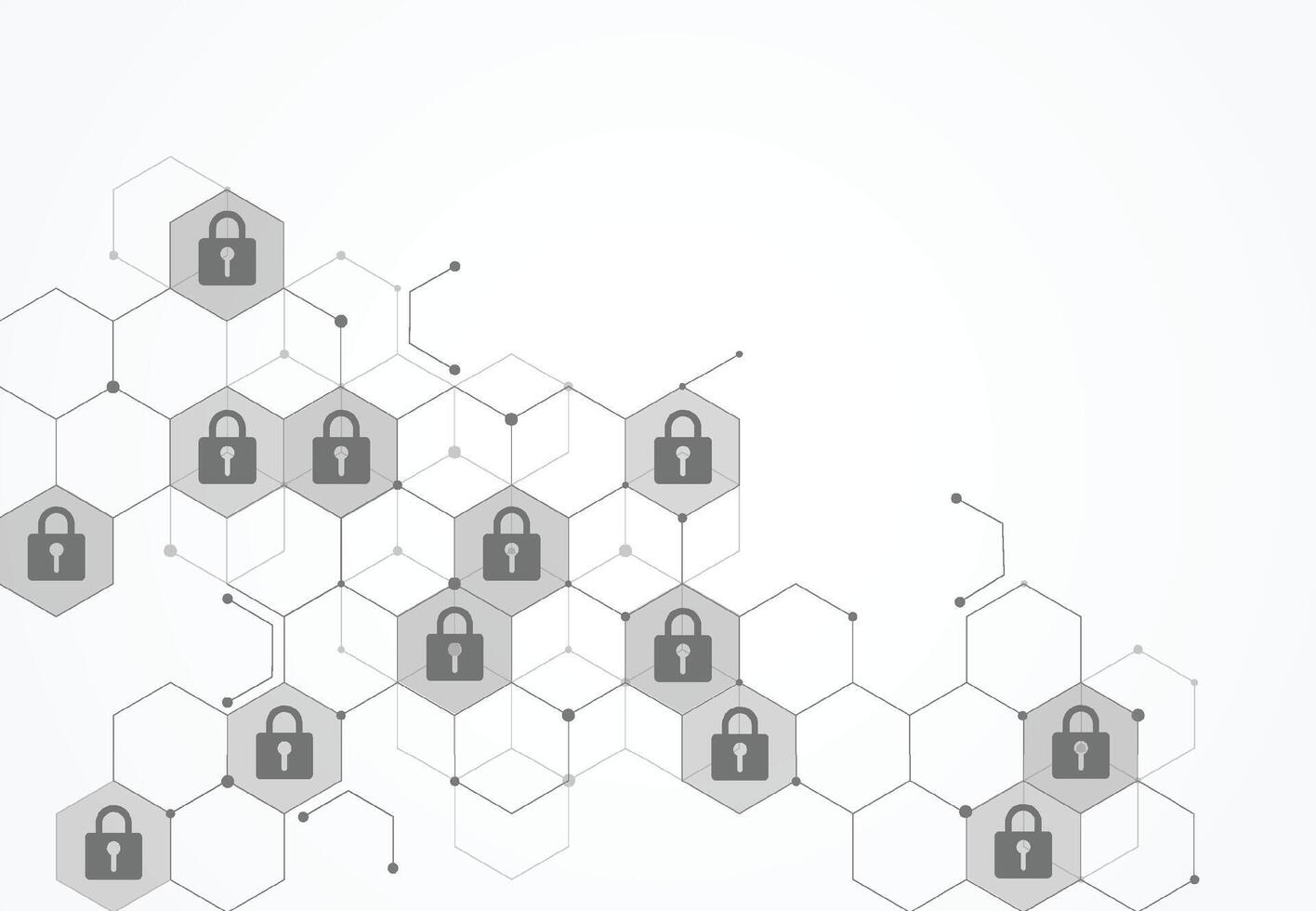 Premium security cyber digital concept. Abstract technology background protect system innovation vector