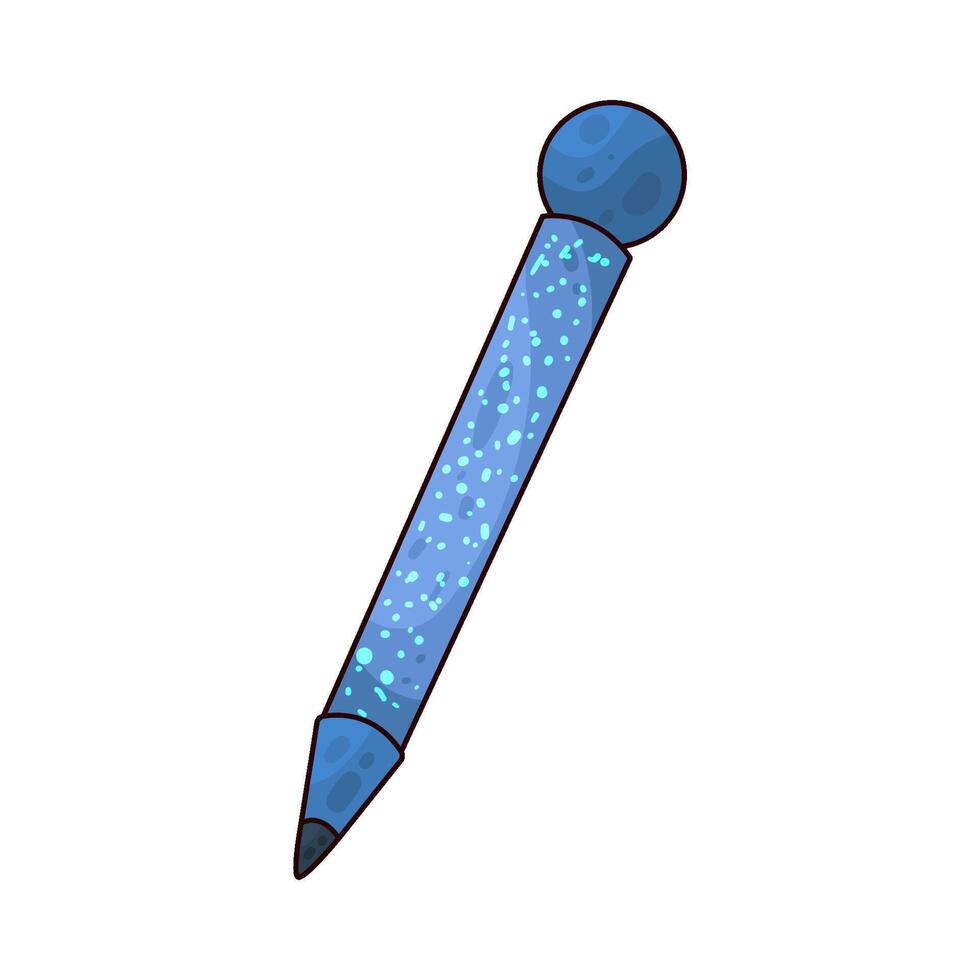 glitter pen illustration vector