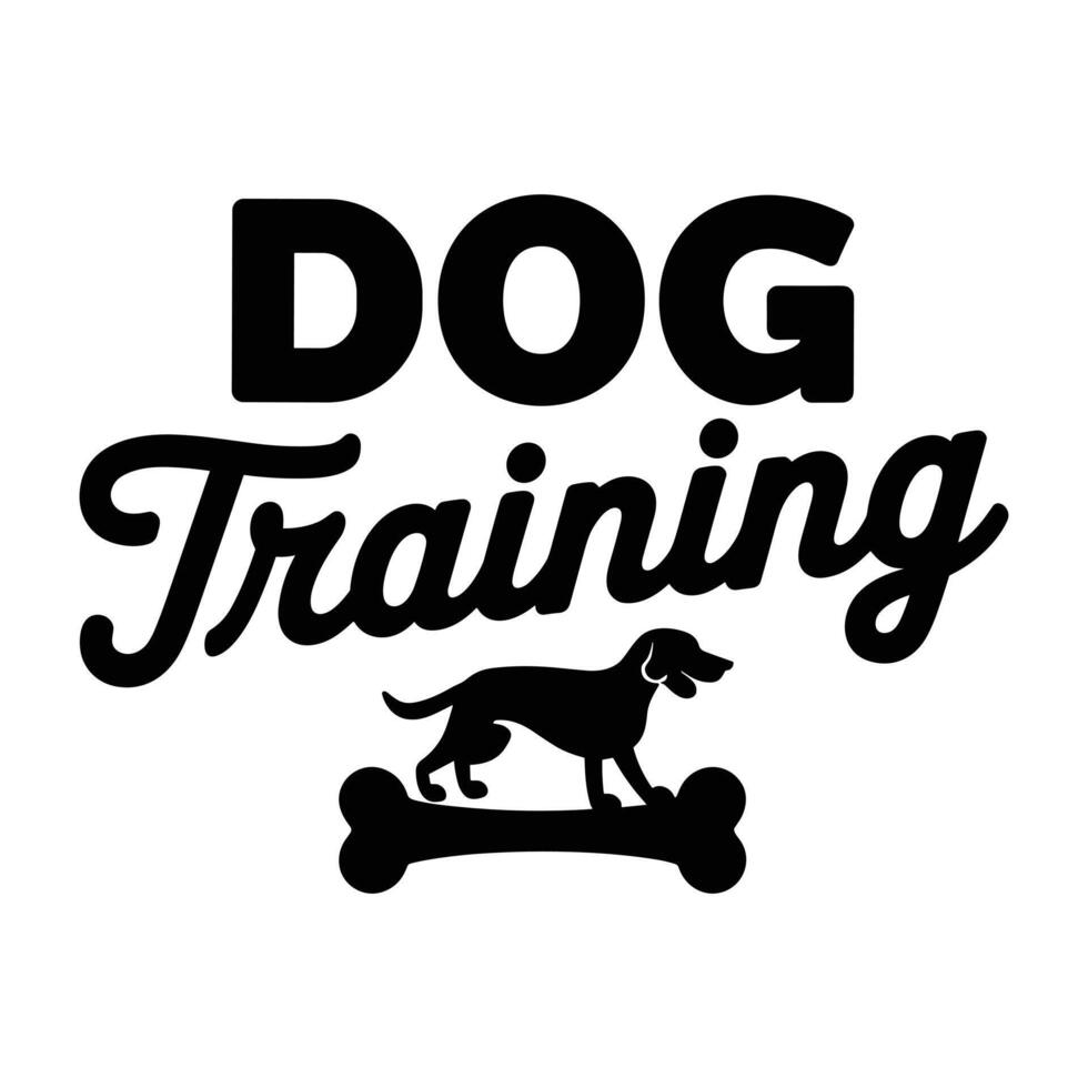 Dog Training - A Simple Design for Pet Owners vector