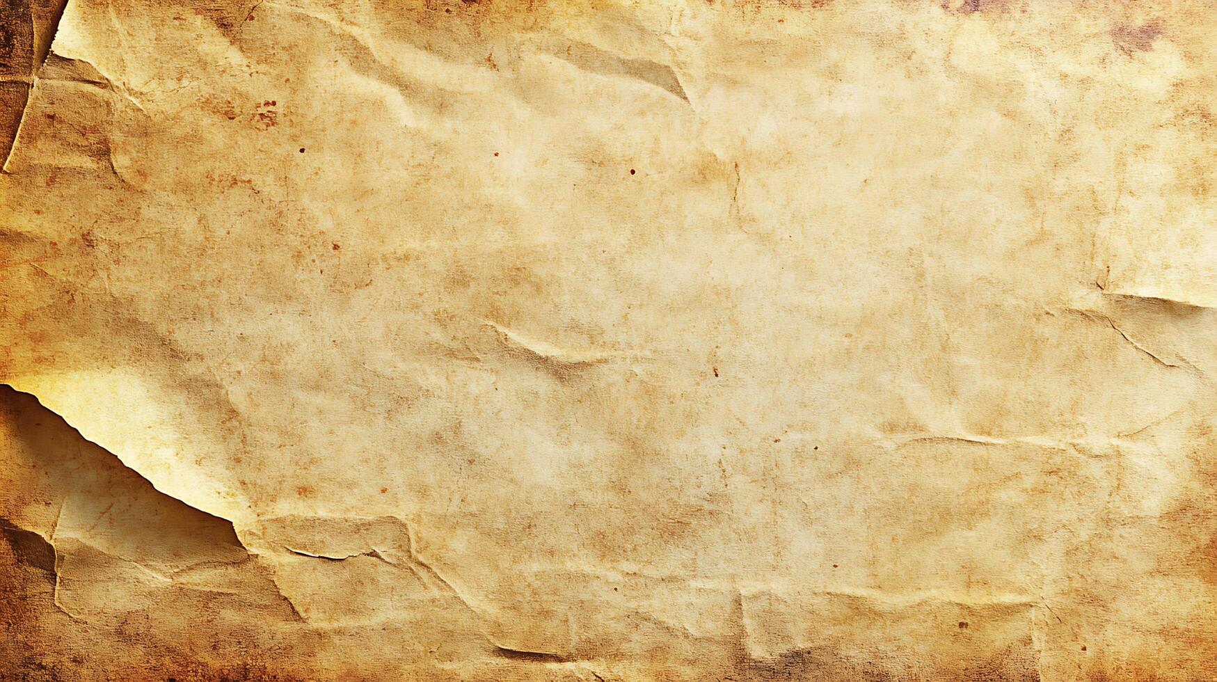 Aged and textured paper resembling an old map or antique document shows signs of wear and fragility with a rustic timeless appeal photo