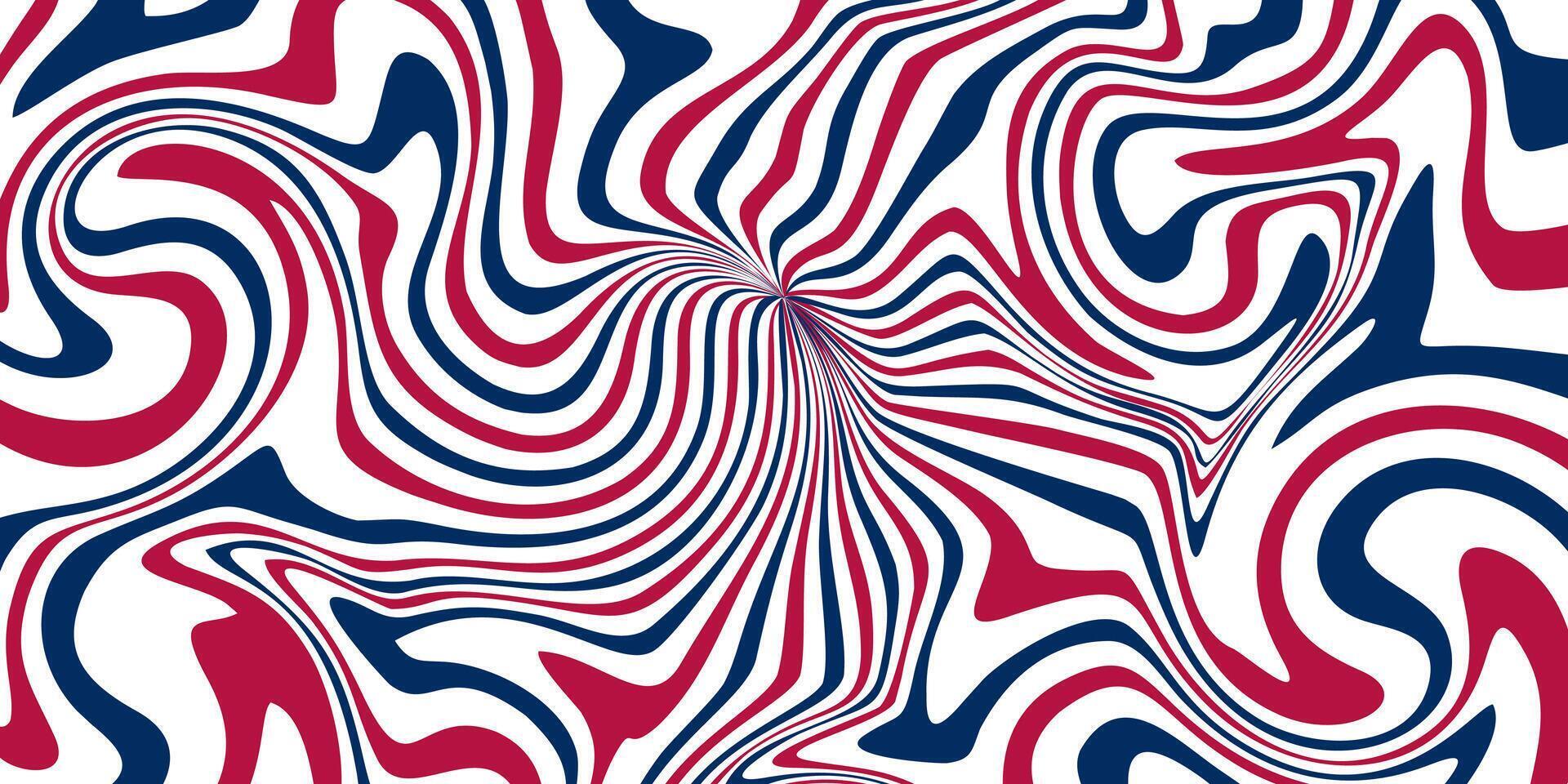 Swirl abstract background texture with red, white and blue colors. Design for banner, poster, social media. vector