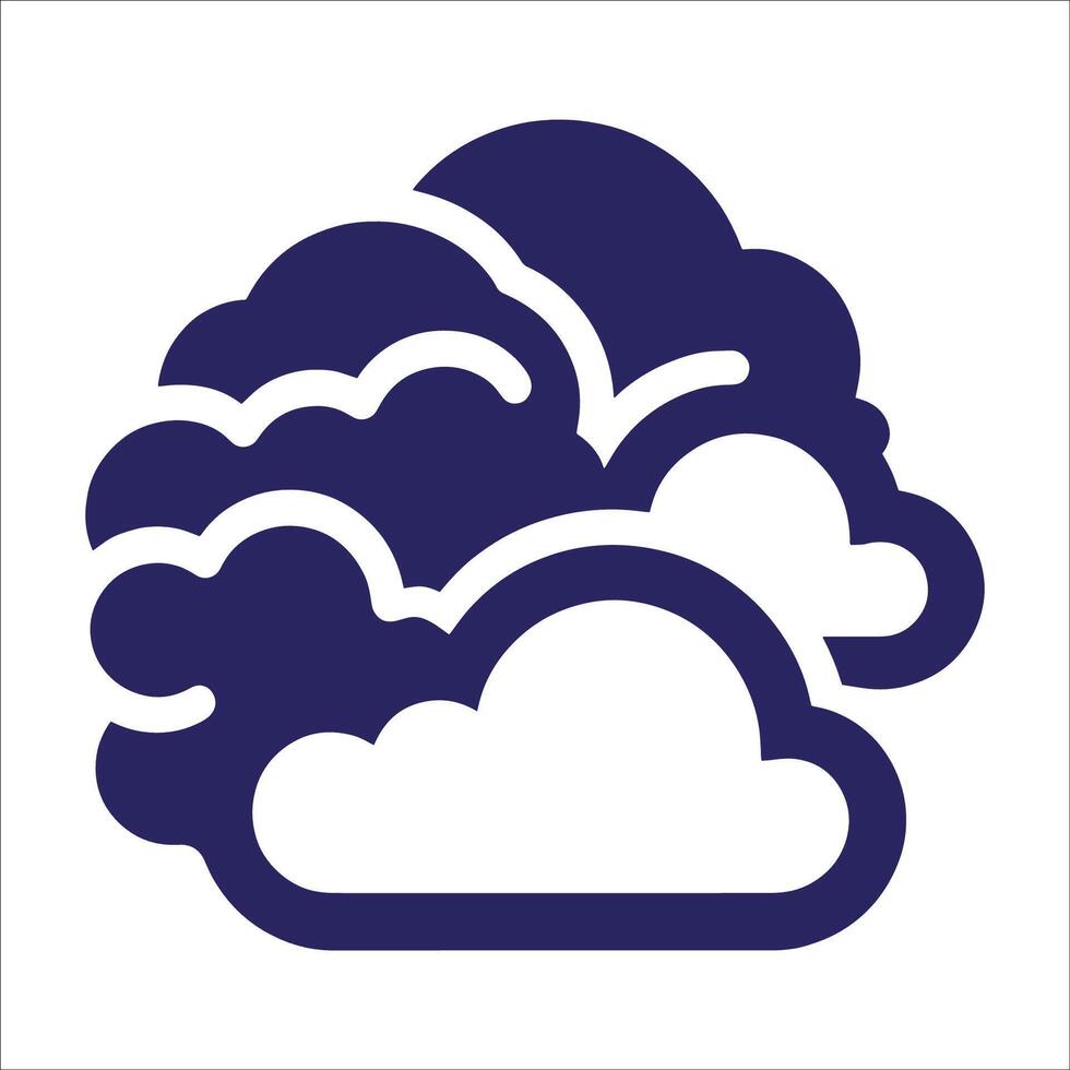 A cloud icon with a white background vector