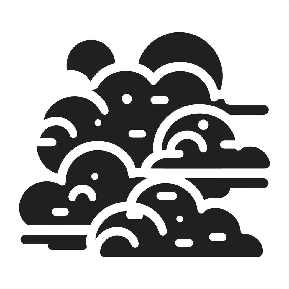 Clouds icon illustration on white background vector