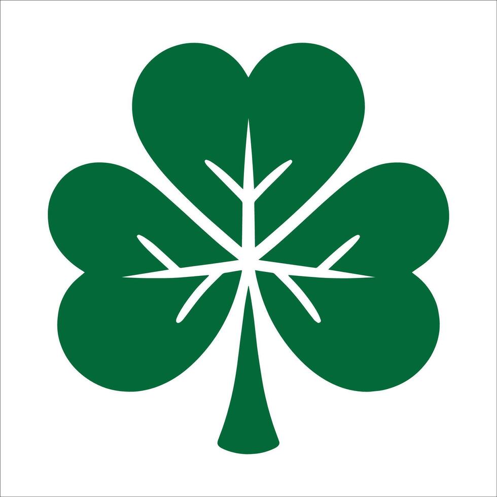 Four-Leaf Clover Lucky Symbol St. Patrick's Day Icon vector