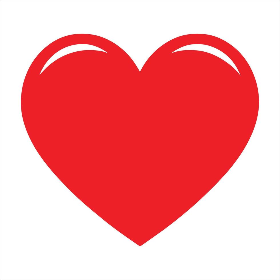 Red Heart Icon Love, Romance, and Valentine Symbol vector