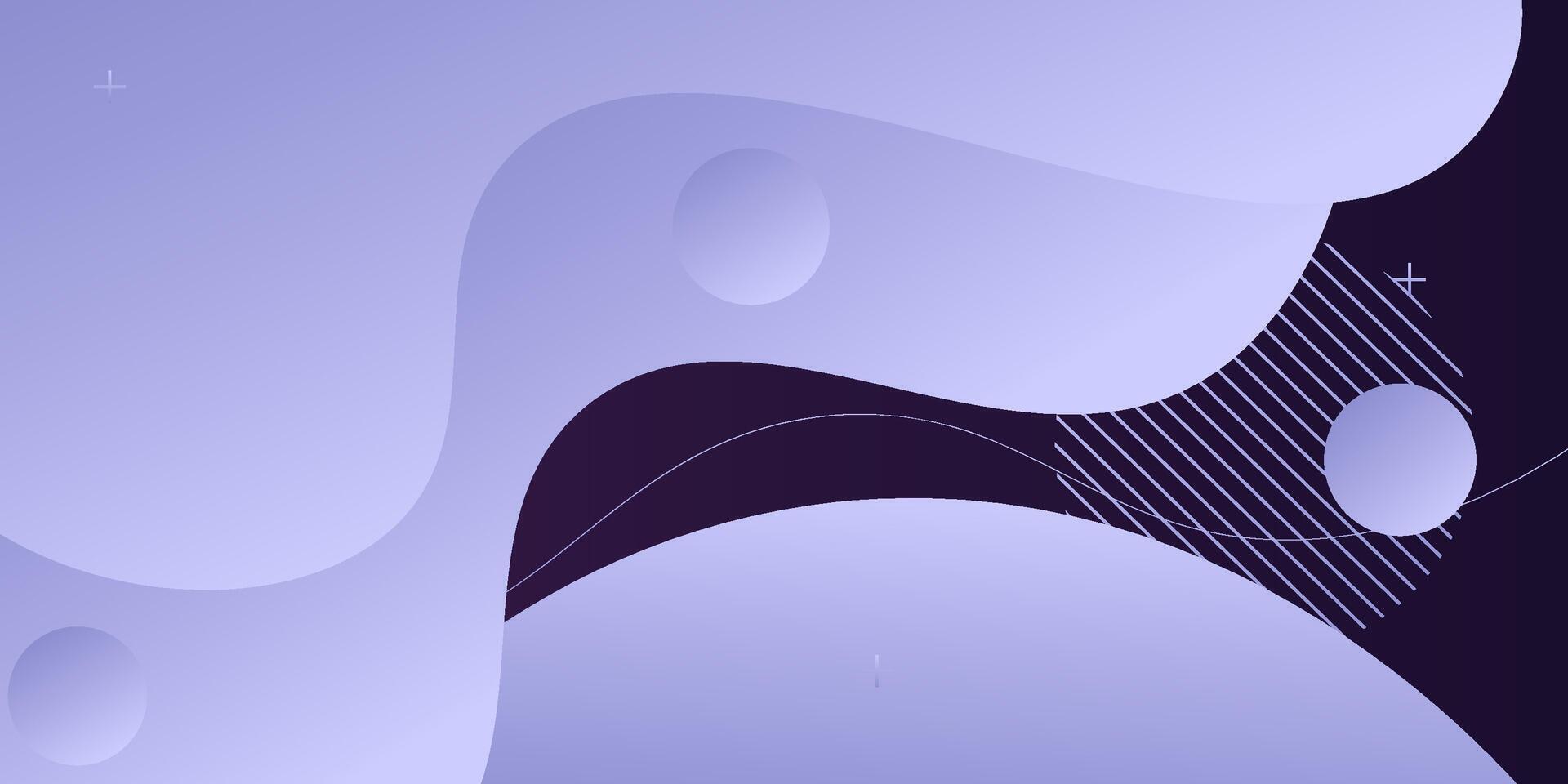 Abstract pastel purple lavender purple with gradient wave background. Simple pattern for poster wallpaper website template product advertisement display. vector