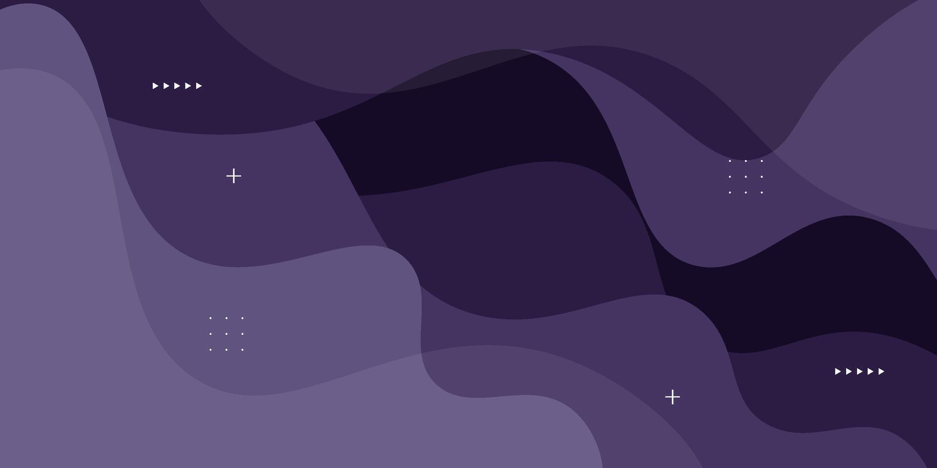 Abstract dark purple wave fluid 3D pattern background. Trendy geometric shape design. Eps10 vector