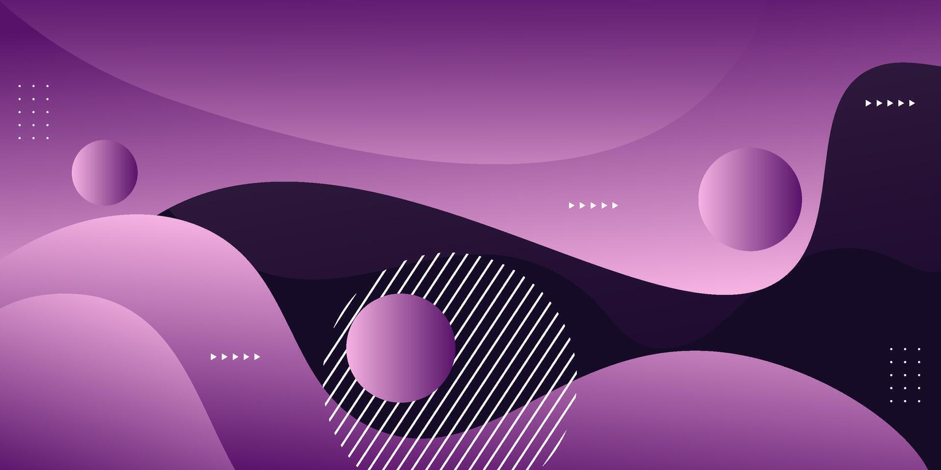 Abstract 3D background with purple wave pattern. Bright gradient color design. Simple background with abstract geometric pattern for banner, flyer, presentation design and business card. Eps10 vector
