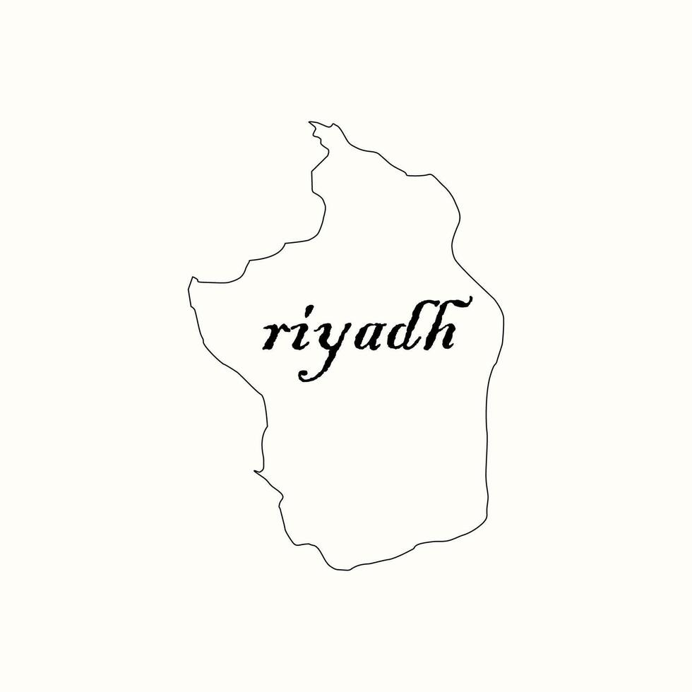 map of the city of riyadh vector