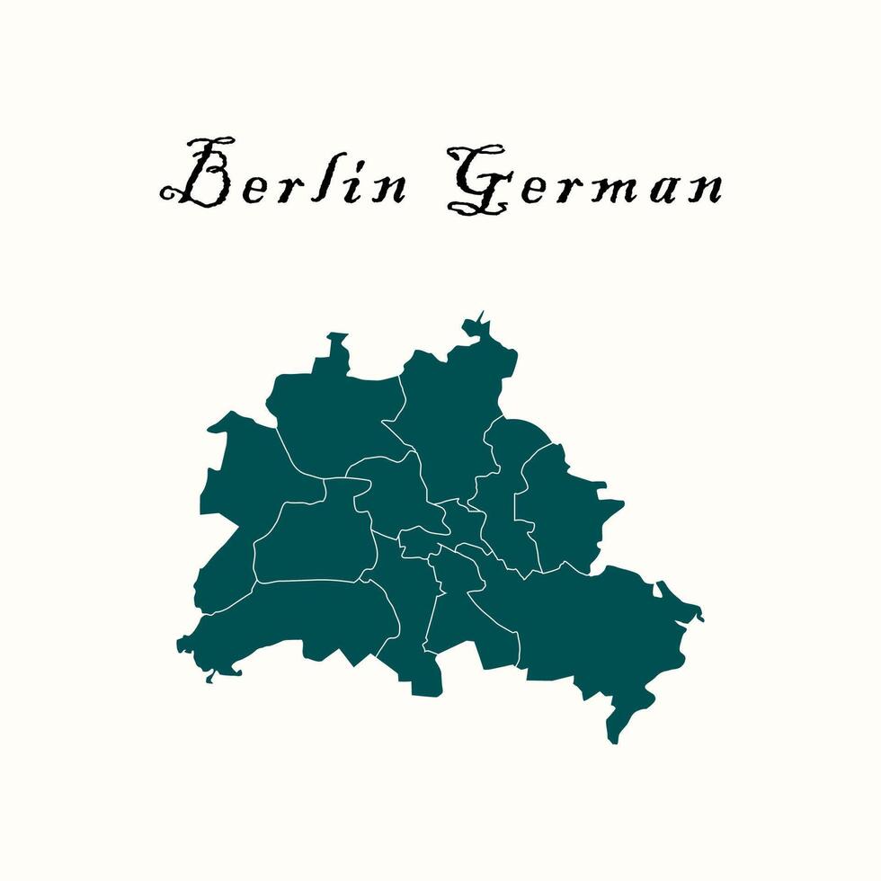 berlin city map icon vector