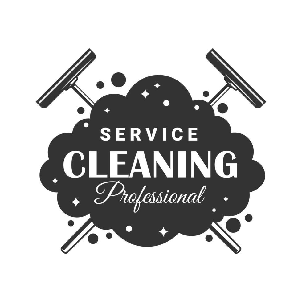 Soap foam cleaning mop vector
