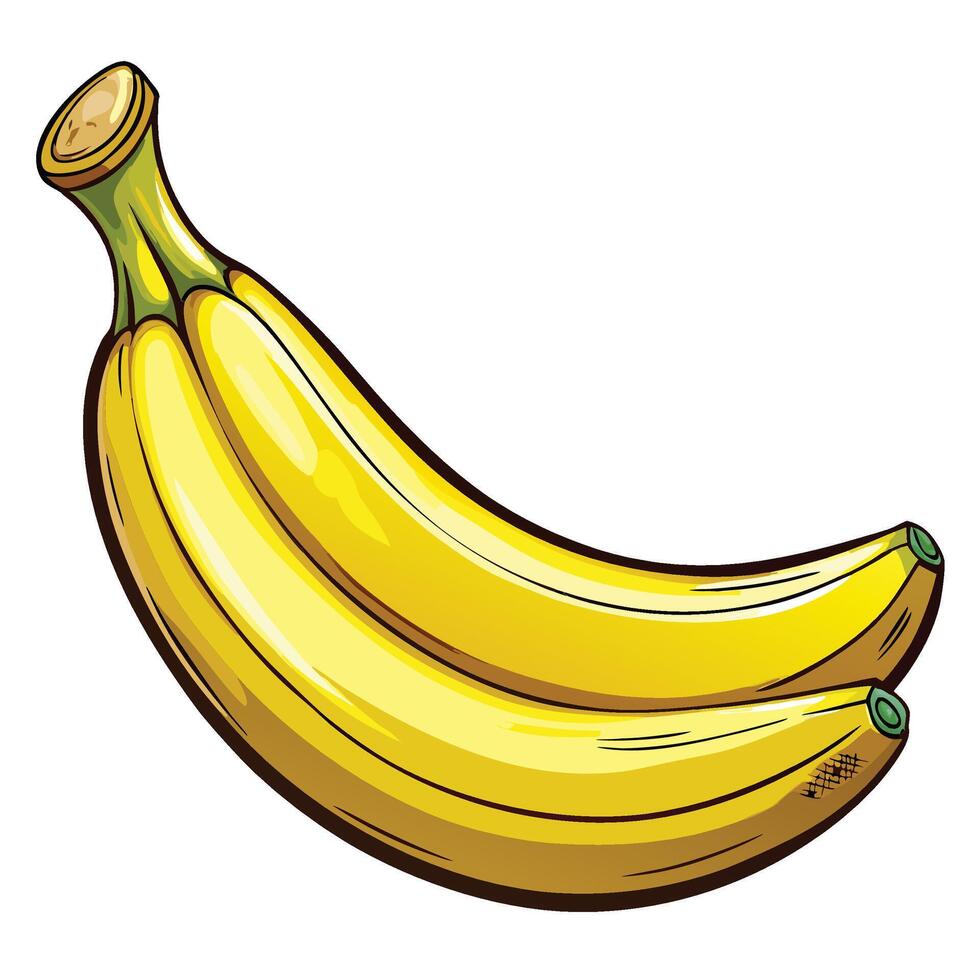 a cartoon banana on a white background vector