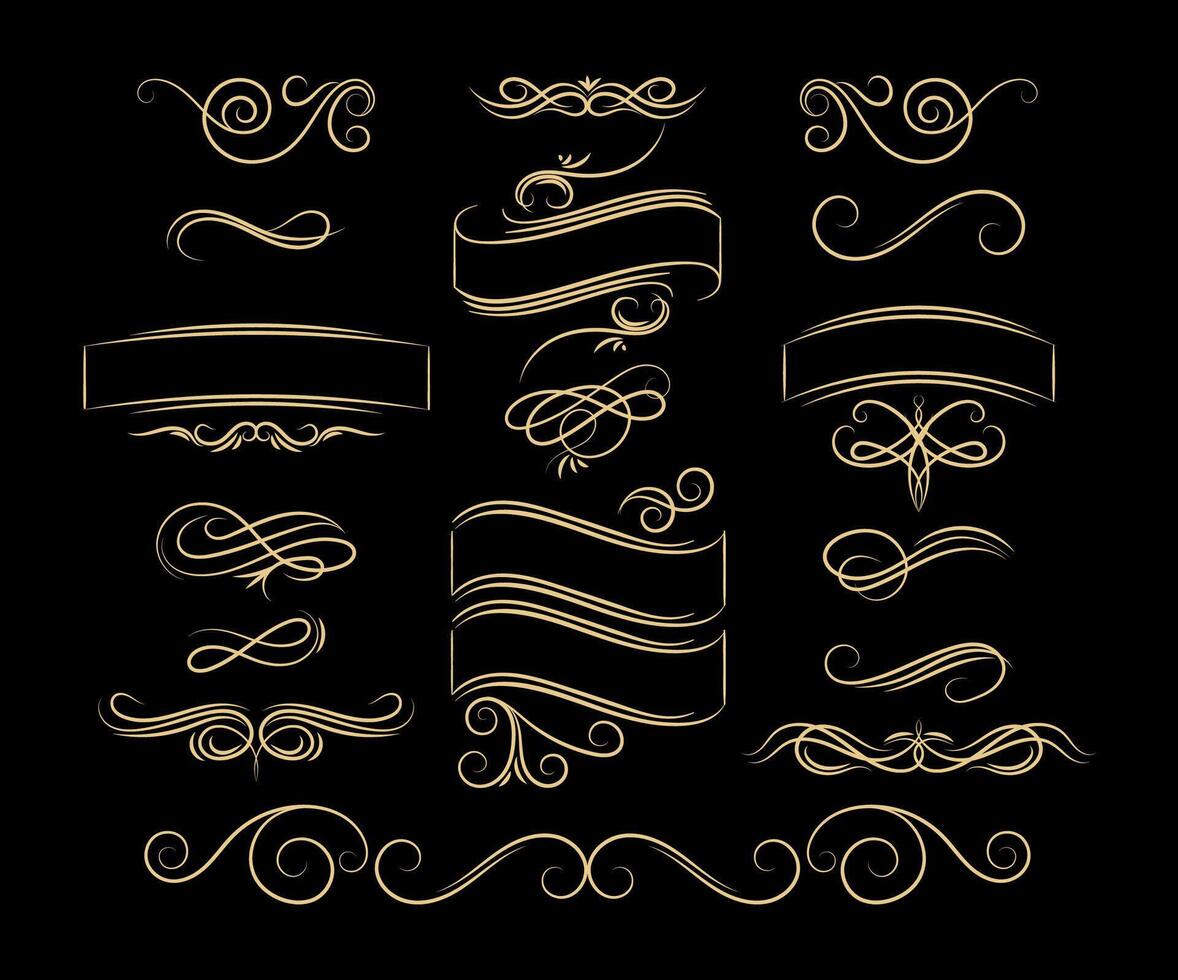 retro ornaments vintage art design vector