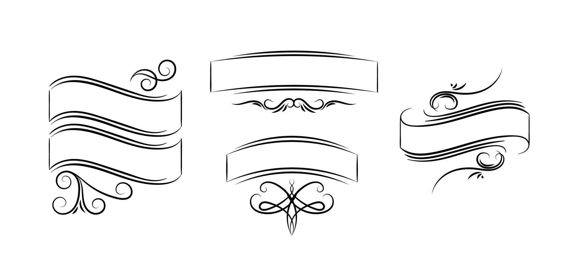 retro ornaments art on black and white colour vector