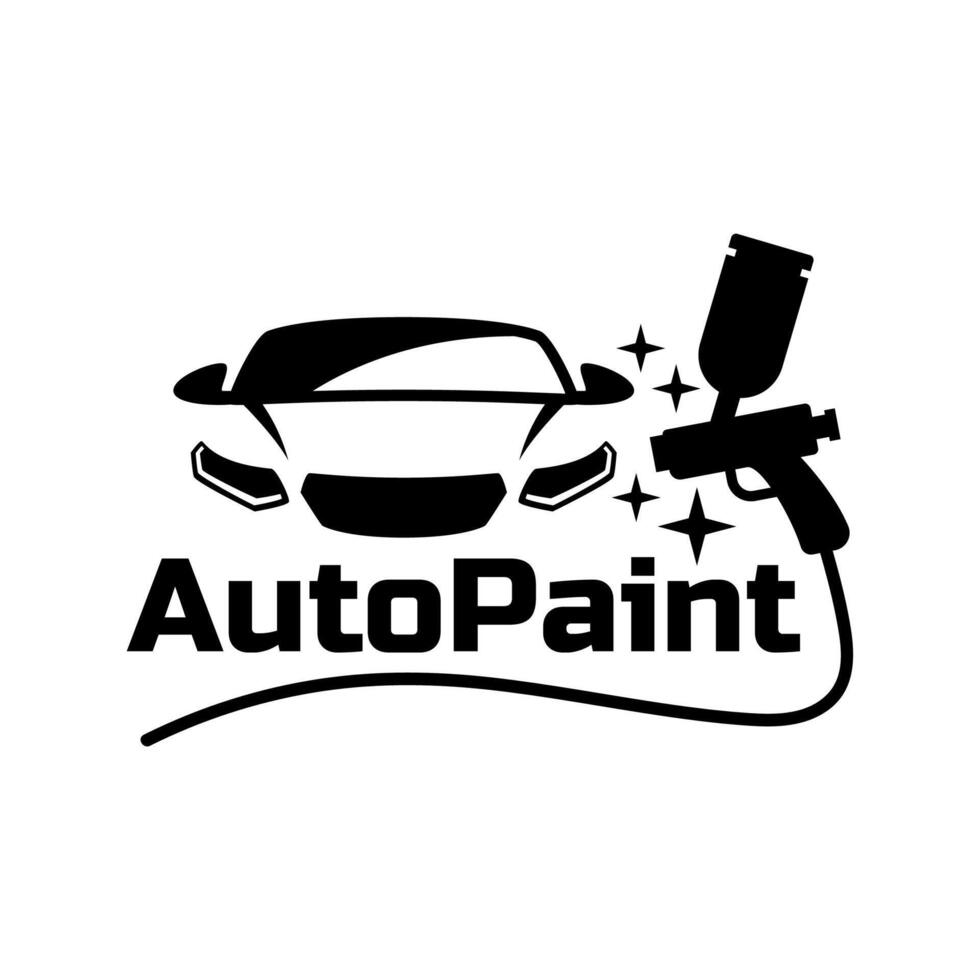 Autopaint logo design vector