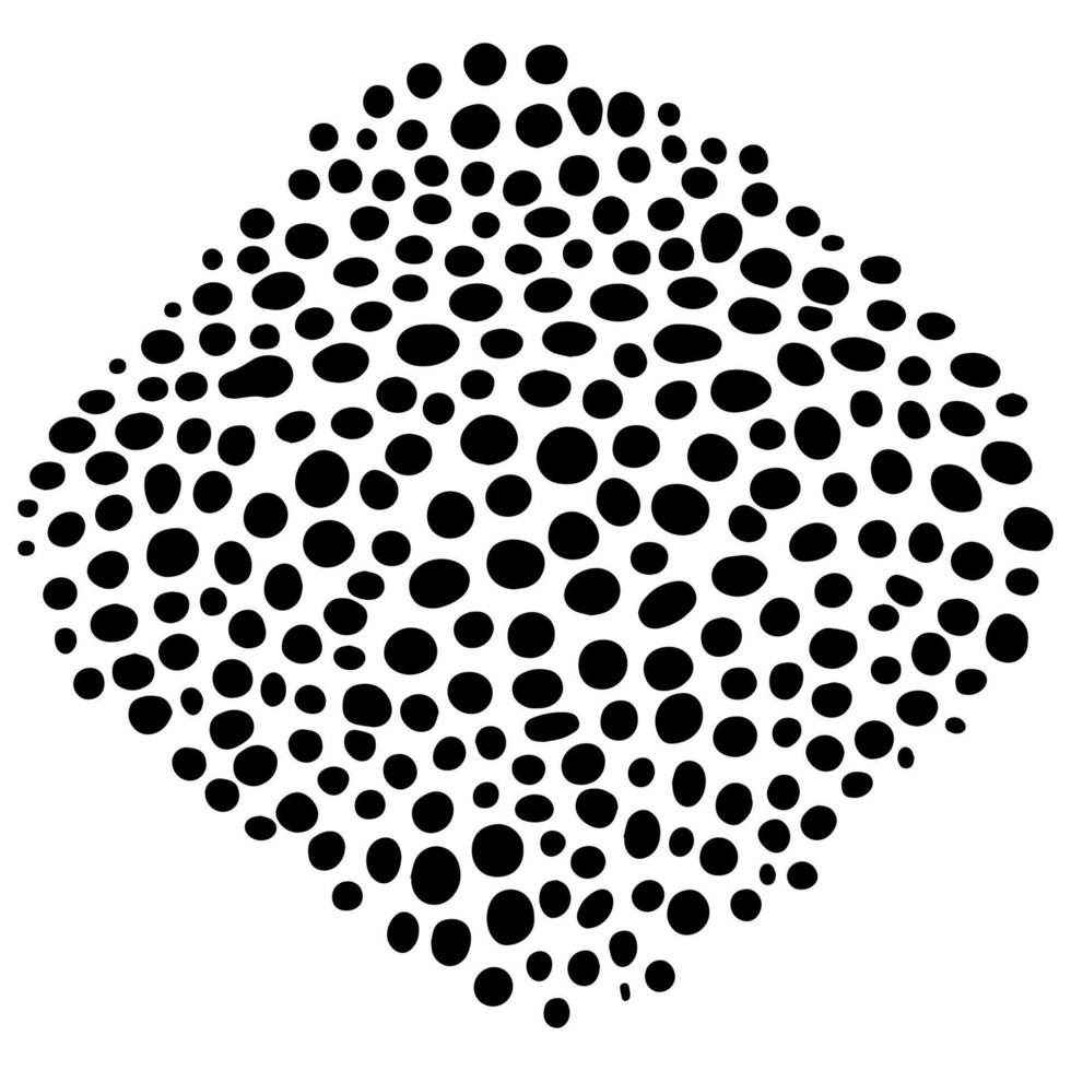 Rhombus dots abstract geometric shape illustration. texture art. vector