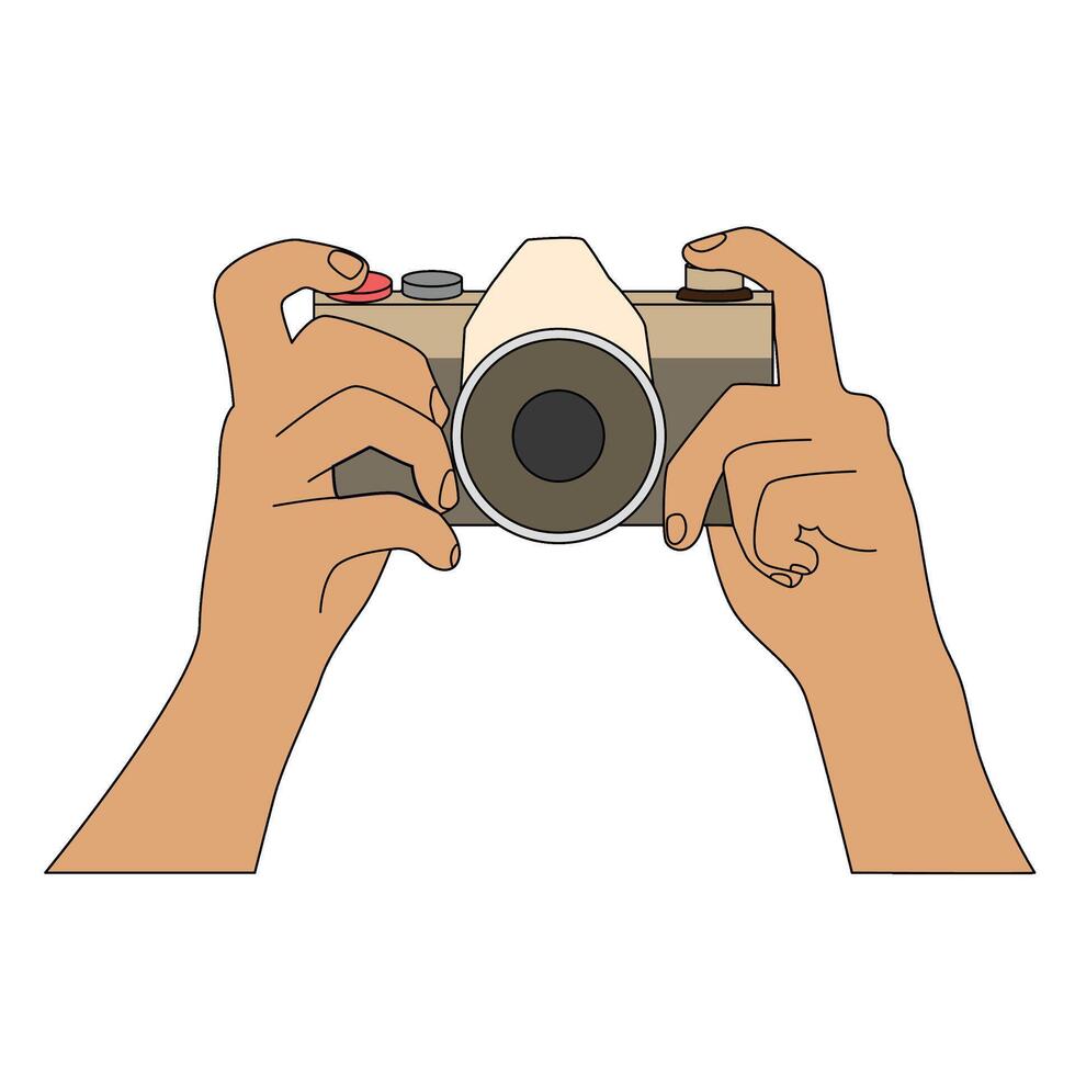 camera photography hobby interest illustration vector