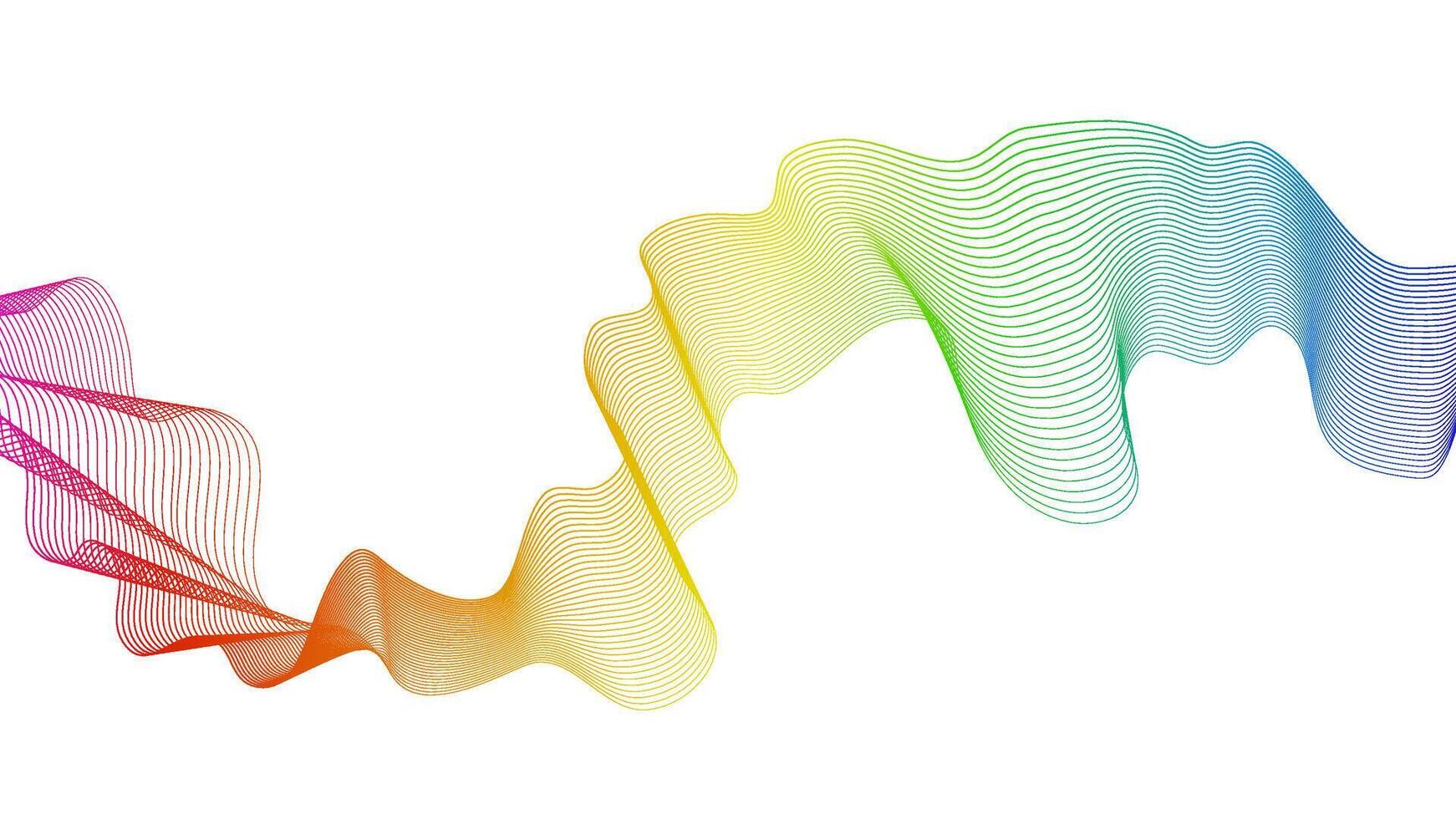 Abstract backdrop with wave gradient lines on background. Modern technology background, wave design. illustration vector