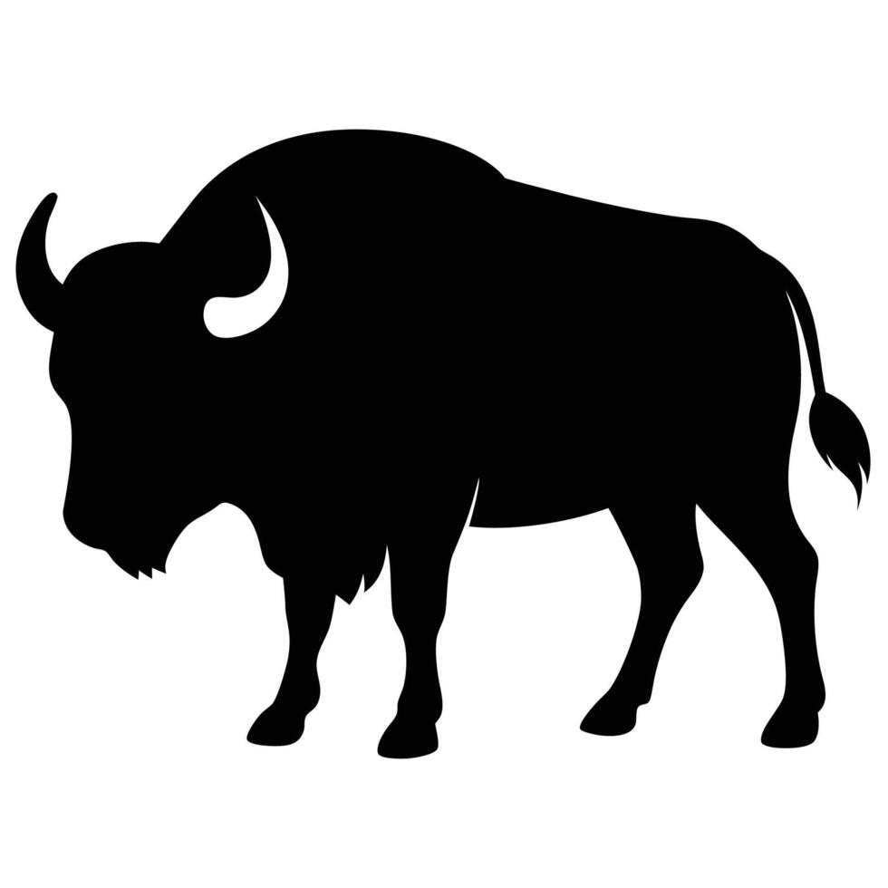 Buffalo Silhouette Strong vector