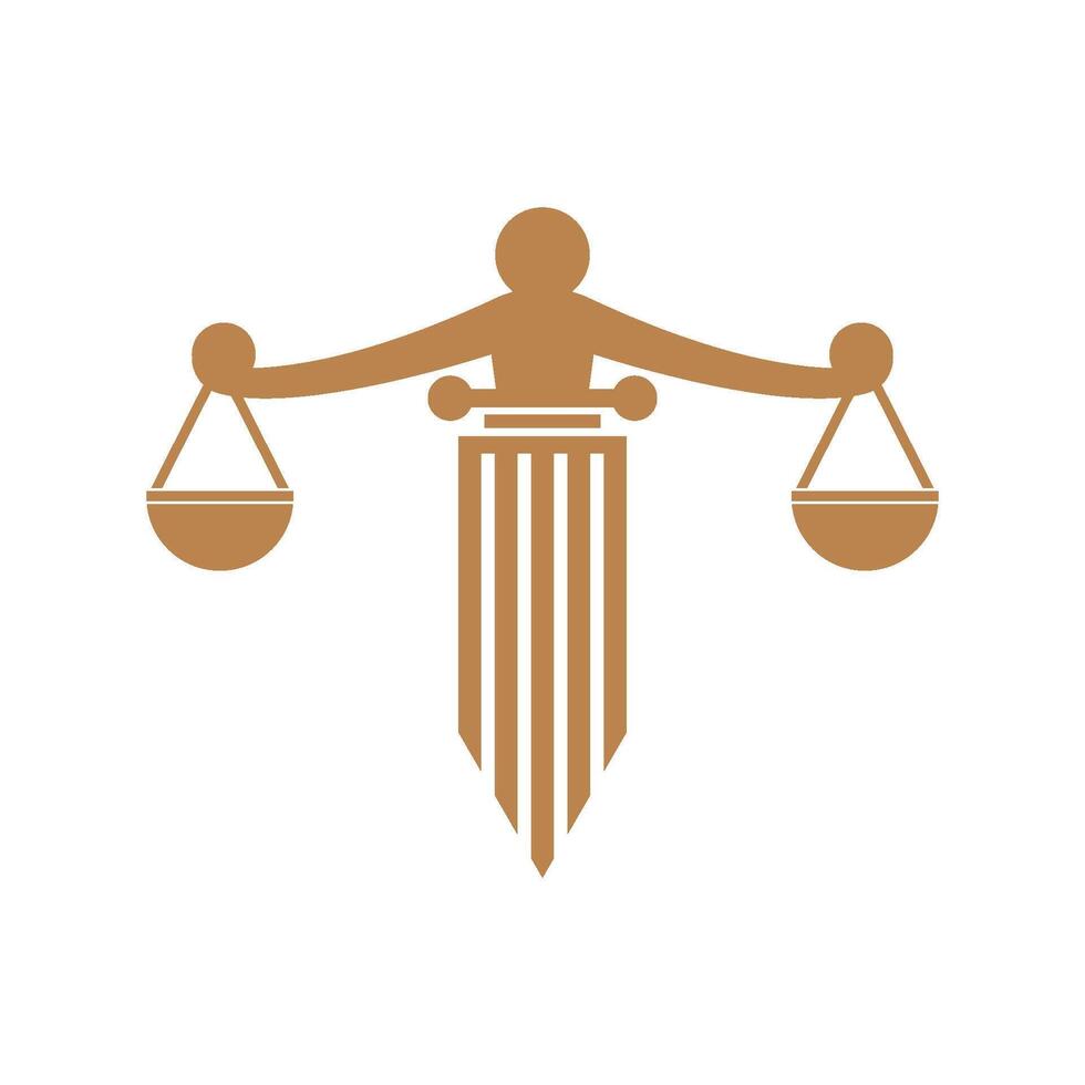 Law firm logo icon template vector