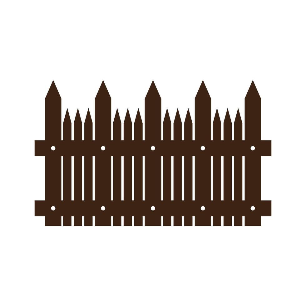fence logo illustration design vector