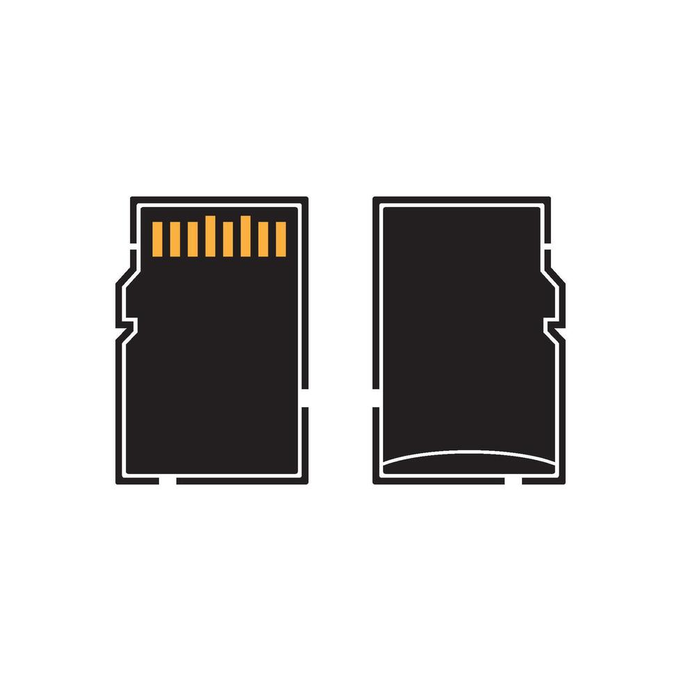 SD card icon template illustration logo design vector