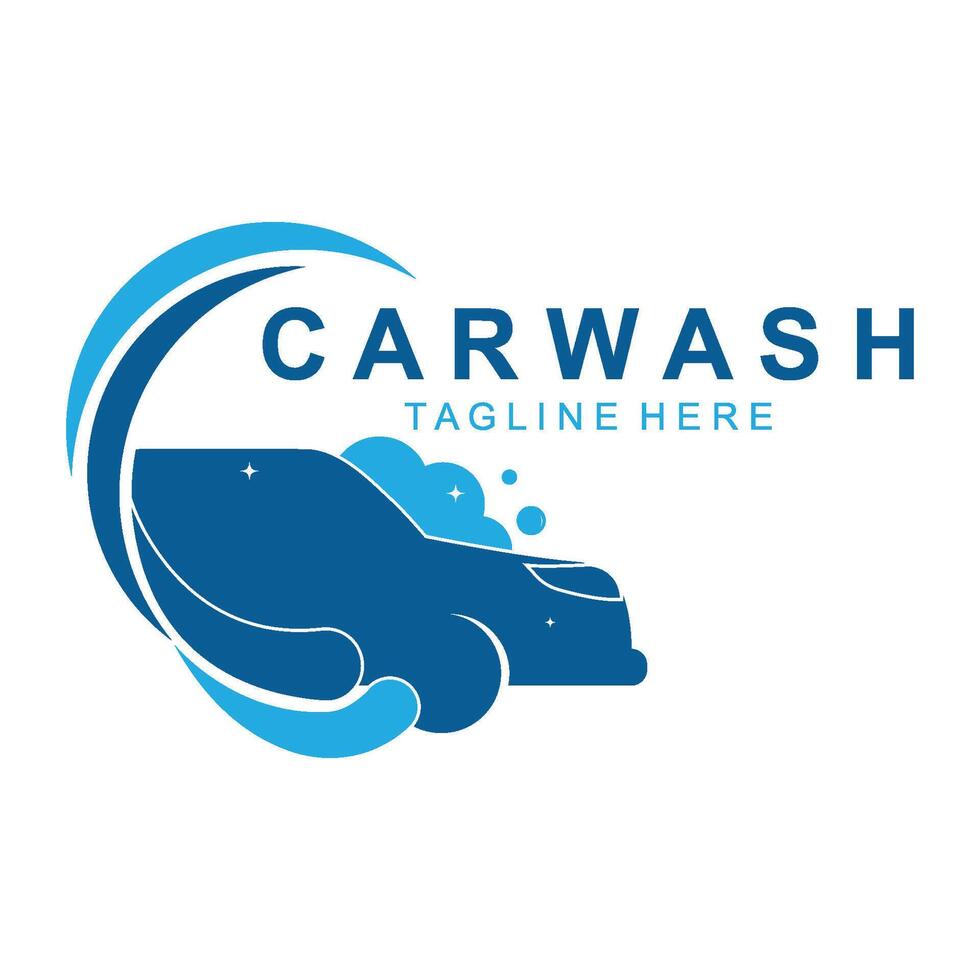 Car wash logo design template vector