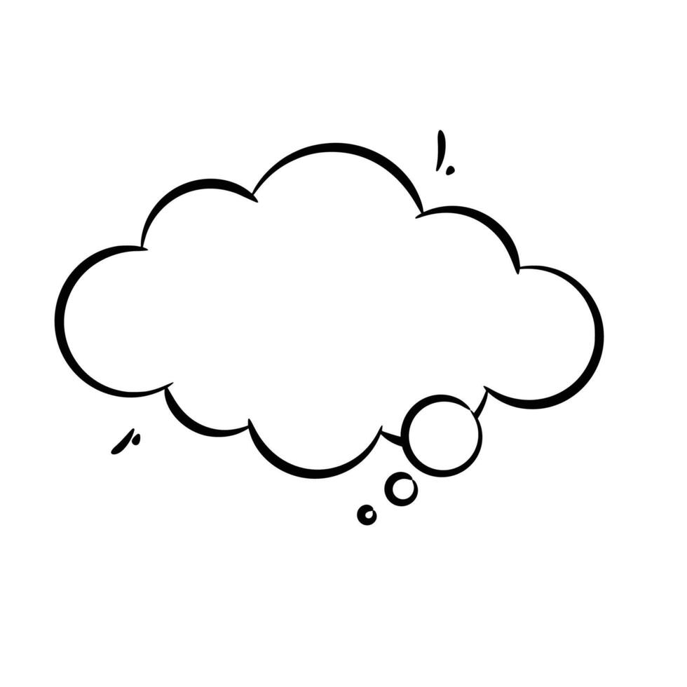 Line Art Speech Bubble for Storytelling vector