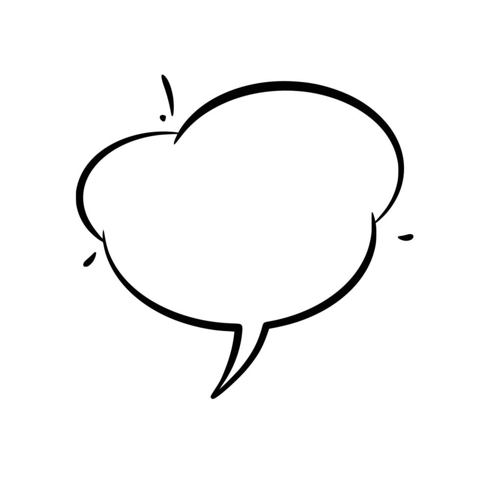 Simple Dialogue Bubble Illustration vector