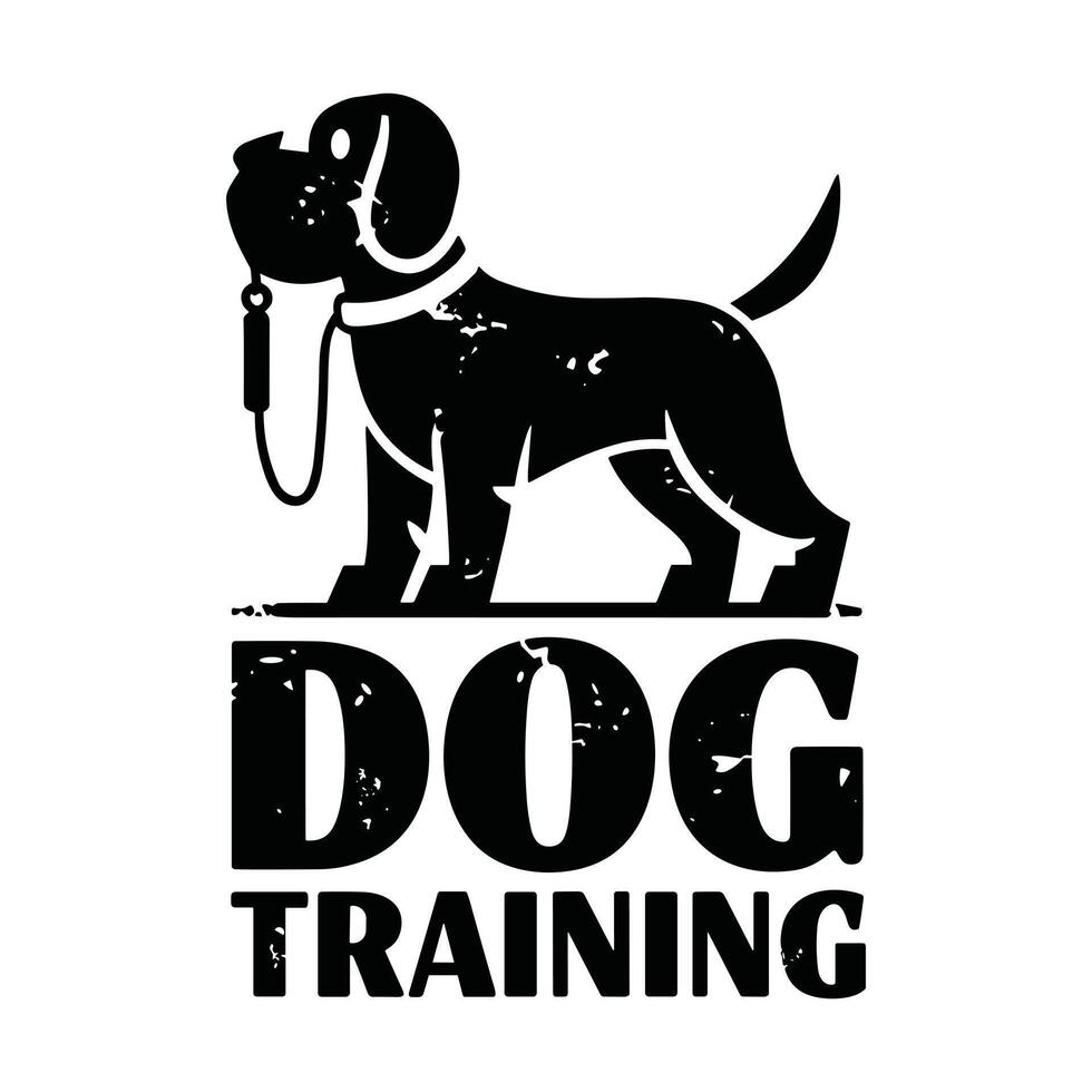 Stylish Dog Training Logo for Business. vector