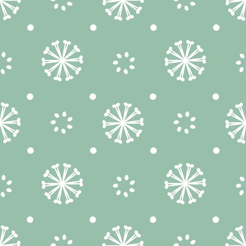 Seamless abstract pattern with white balls on blue background vector